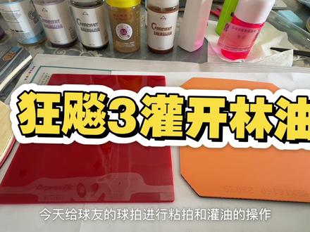狂飚3灌开林油#乒乓球 #乒乓球器材#乒乓球拍