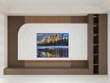 酷家乐:圆弧灯带岩板电视墙 酷家乐:圆弧灯带岩板电视墙#酷家乐 #西安装修 #装修设计 #电视墙 #效果图