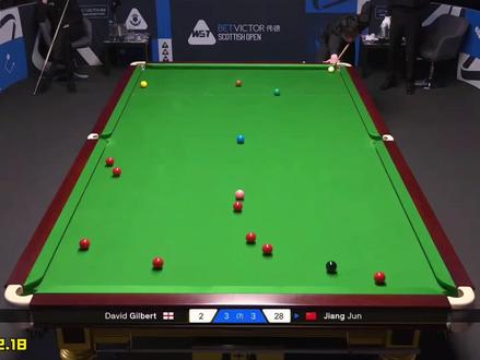 2025苏格兰赛:0:3-4:3,江俊决胜局顶级准度,上演超硬核逆转#斯诺克 #台球 #江俊 #2025斯诺克苏格兰公开赛