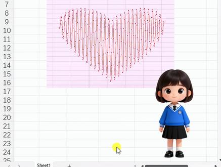 excel-笛卡尔爱心制作教程 Excel浪漫爱心制作教程#excel#办公技巧#笛卡尔爱心 #office办公技巧#干货分享