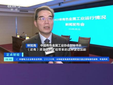中国有色金属工业协会:预计2026年铜铝价格将高位震荡