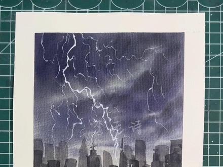 打雷闪电天气的画法
#跟着抖音学画画 #零基础教学 #一起学画画 #美术课堂 #绘画教程 @抖音小助手