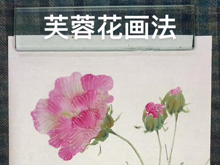 为百花写照之芙蓉花画法#抖出我的艺术 #画画使我快乐 #国画教程 #零基础学画画
