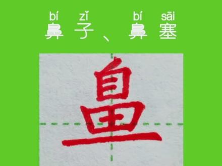 三年级同步上册生字“鼻”书写、示范讲解#硬笔楷书 #小学语文生字 #规范字书写 #写字✍🏻 #练字 每日一练 练字静心 一起来练字吧!