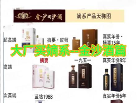 大厂买嫡系--金沙酒篇 #金沙回沙酒 #摘要