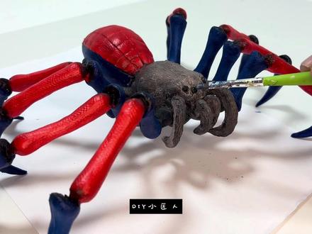 DIY手工,蜘蛛侠第二形态 #手工diy #手工制作