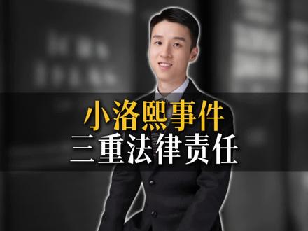 深度解析小洛熙事件背后的三重法律责任! #抖来普法2025 #深度理性计划 #小洛熙