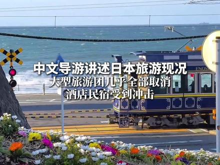 中文导游讲述日本旅游现况:大型旅游团几乎全部取消,酒店民宿受到冲击。#日本 #旅游