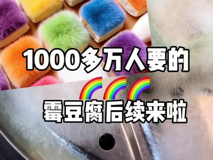 互踢互踢,彩虹霉豆腐后续来啦,真的成了,还可美,味道也好闻!可以做起来啦!#彩虹霉豆腐 #霉豆腐 #霉豆腐制作 #美食