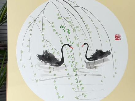 有手就会的春天#一起学画画 #创作灵感 #绘画教程