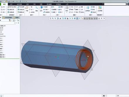 #Creo8.0#三维建模 #内螺纹 #螺旋扫描