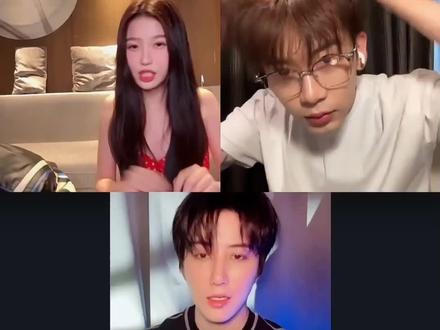 鱼烧这里不给睡觉#虞书欣 #何与 #费启鸣 #吴翊歌 #双轨直播