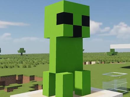 #我的世界 给你的朋友送一个苦力怕雕像吧~#mc