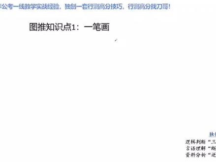 图形知识:一笔画,奇点数除以2地笔画数哦!你学会了吗!记得做好笔记哦!#公考 #刀哥公考 #刀哥讲行测