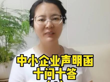 中小企业声明函十问十答(一)#制作标书 #工程造价 #招投标 #代做标书