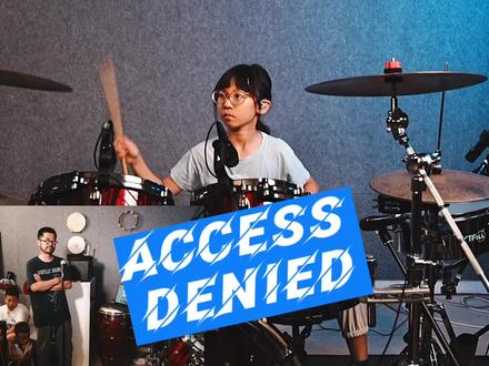 8岁冉冉小朋友的的《access denied》#架子鼓教学 #看见音乐计划 #爱音乐爱生活 #乐器培训 @抖音小助手 @抖音创作者中心