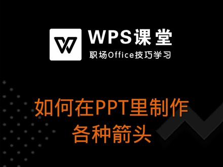 在PPT软件中,当我们遇到需要在PPT里制作各种箭头时,我们应该怎么操作呢? #PPT教程 #办公软件 #WPS教学