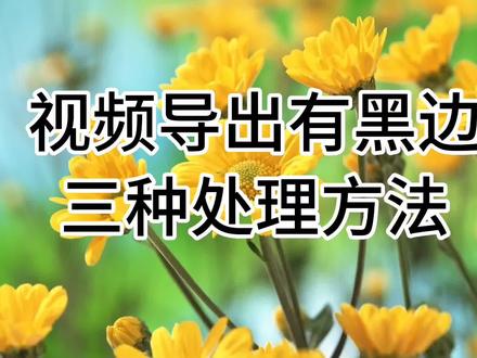 视频素材不统一,导出有黑边三种处理方法,让视频满屏显示。#视频教程 #视频剪辑教程 #剪辑教程