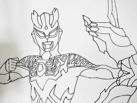 一起给究极赛罗图上颜色,最强奥特战士诞生!奥特曼手绘大全