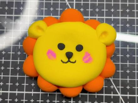 太阳花小狮子教程来咯#超轻粘土#橡皮泥#手工DIV#亲子手工#手工作品@DOU+小助手