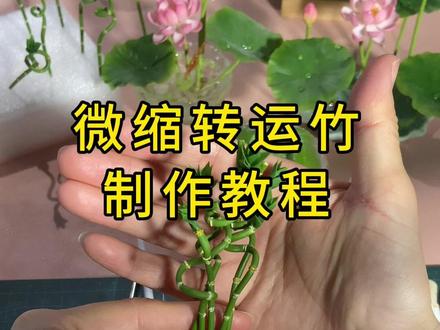 微缩粘土转运竹的制作教程,适合零基础的新手小白哦,非常简单。 #种草激励 #创作者中心 #创作灵感 #原创#手工粘土教程