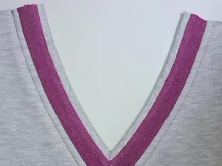 双色v领做法#做衣服我是认真的 #服装实用工具 #服装裁剪