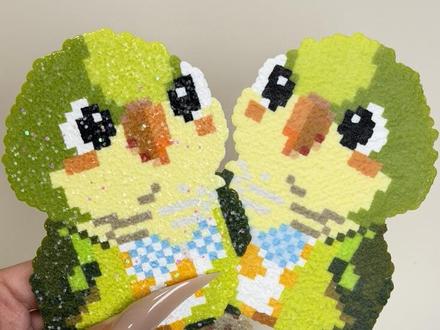 是谁还没拥有格力特??
把我家小鸟的照片做成图纸!两种烫法,格力特and毛巾烫,你能喜欢那种呢?
没想到鸟也能做成手办..
#拼豆 #Q版小鸟 #柚子玩物 #手工
#做手工我是认真的