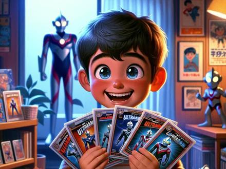 限量版奥特曼卡-快叫上你家小孩哥来看 #奥特曼卡片 #ai绘画 #搞笑视频