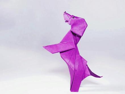 立体折纸之调皮的大耳朵狗狗