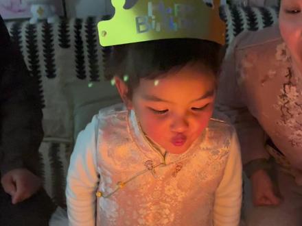 我家的小公主四岁了,简简单单的生日,快快乐乐的成长#记录孩子的点点滴滴 #生日快乐 #上热门