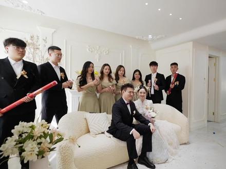 一次就过的接亲定格视频,真的太棒啦❤谢谢大家都很爱我,配合超赞! #婚礼定格视频 #