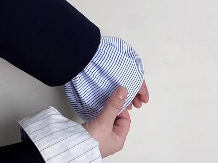 自己做双面百搭袖套制作方法 #缝纫日常 #缝纫工的日常工作 #袖套 #手工制作 @DOU+小助手