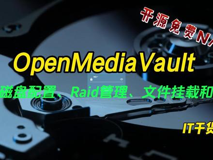 03.详解OpenMediaVault磁盘配置、Raid管理、文件挂载和共享 #openmediavault