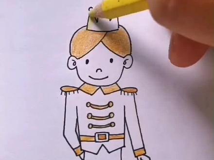 响应大家的号召,王子来啦~可以和之前画的公主凑成一对哦。@抖音小助手 #王子#每日亲子陪伴 #简笔画