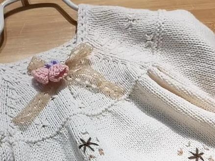 风铃草公主裙绣花教程#我的手工作品 #和线宝宝一起走进美好的编织世界 !