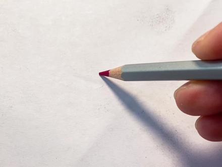 教你用彩铅画一个水润透亮的玻璃草莓 #画画