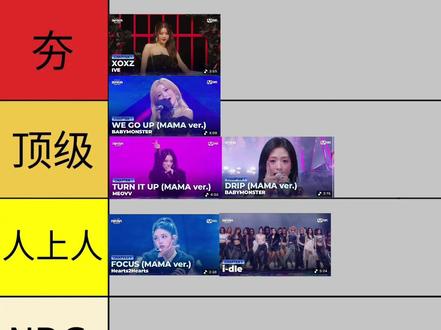 #mama 评价女团舞台(第一期)