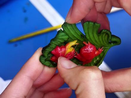 完整版鹿角遮盖双色色教程请查收!#夜叉五倍子 #文玩 #根付 #植物煮色