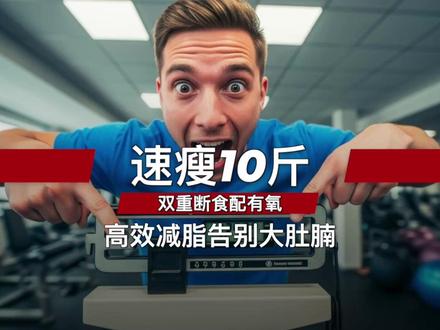 速瘦10斤:双重断食配有氧,高效减脂告别大肚腩 #dou来运动吧
