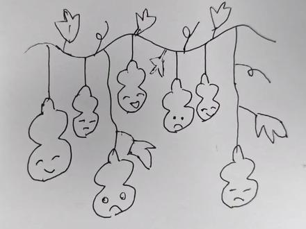 葫芦娃简笔画,看过这部动画的都多大了?#简笔画#绘画步骤#零基础自学简笔画#8090经典怀旧 #搞笑视频有点意思