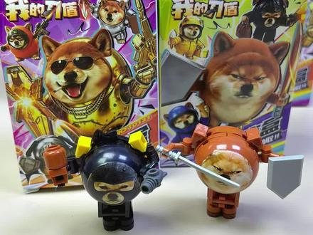 哈哈,真的拆到2号刀盾狗! 一下子拼装了两盒,而是装备齐全关节可动,可以任意设计动作造型,好玩#我的刀盾 #刀盾狗 #拼装积木 #积木盲盒 #积木搭建