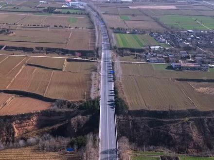 宝鸡市岐山县故郡镇-蒲村镇跟车航拍 #原创视频 #我的家乡 #航拍最美家乡