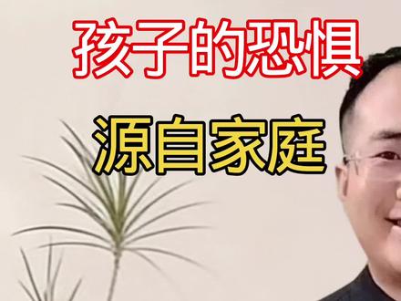 孩子的恐惧 看到自己的恐惧,孩子跟家庭的相处模式就是跟社会的相处模式#亲子关系家庭关系 #家长必读知识分享 #未来10年教育的方向 #教育万能论