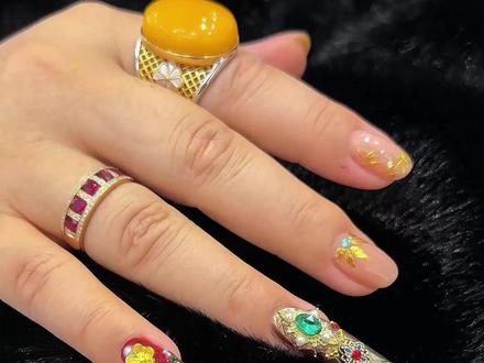 兰州美甲|熹妃回宫啦 不得了!太富贵啦!!!#美甲 #熹妃回宫美甲 #新年美甲#美甲款式 #兰州美甲