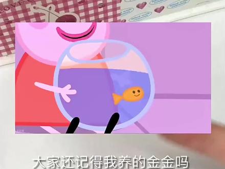 自制胖版金鱼金金#手工 #小猪佩奇