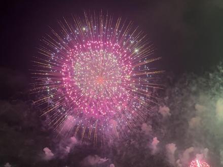 近距离观赏洋沣12寸锦冠变绿闪四重蕊#汕头烟花秀