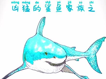#我要上热门 画恐怖的噬人鲨,熟悉的名字叫大白鲨,重达3200公斤,食物链顶端存在#画画 #一起学画画