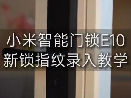 小米智能门锁E10密码指纹锁智能门锁密码锁推拉式家用操作简单