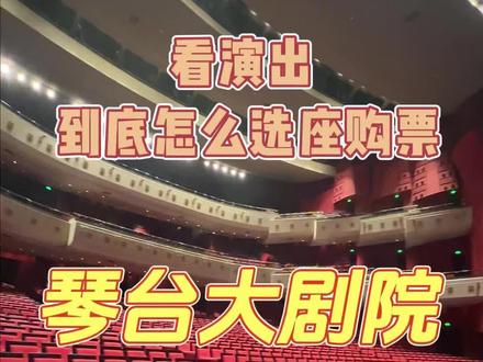 视频文案:看演出,“性价比最高”座位如何选?#周末去哪儿玩 #周末攻略 #琴台大剧院