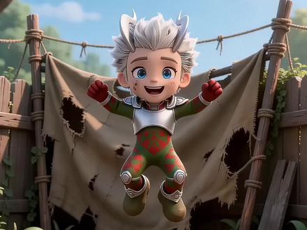 小赛罗拥有了新的跳跳床 #奥特曼 #奥特曼动画片 #奥特曼儿童动画片